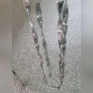Elegant Silver Necklace, 18"